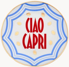 Prato de sobremesa em porcelana Capri