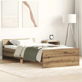 vidaXL Estrutura de cama sem colchão 90x190cm derivados de madeira