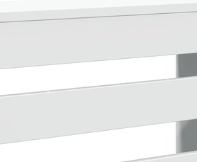 Cobertura de radiador 104x20x82 cm derivados de madeira branco
