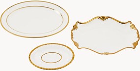 Conjunto de servir em porcelana Golden, conjunto de 3