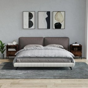 vidaXL Mesas de cabeceira 2 pcs 40x35x50 cm cor carvalho fumado