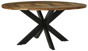vidaXL Mesa de Jantar Redonda Ø160x76 cm Madeira de Acácia Sólida