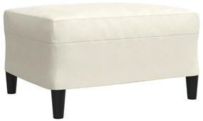 4 pcs conjunto de sofás com almofadões e rolos veludo creme
