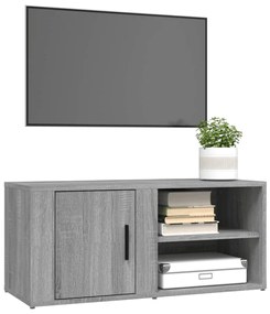 Móveis TV 2 pcs 80x31,5x36 cm derivados madeira cinzento sonoma