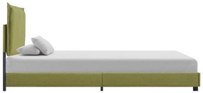 Estrutura de cama 90x200 cm tecido verde
