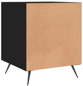 Mesa de cabeceira 40x40x50 cm derivados de madeira preto