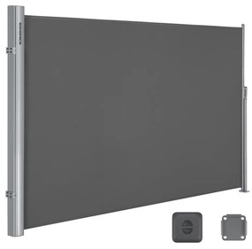 Toldo lateral para varanda e terraço | SONGMICS | cinzento fumado | GSA185G.