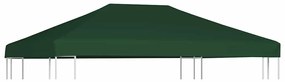 vidaXL Cobertura de gazebo 310 g/m² 4x3 m verde