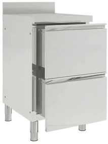 Armários de cozinha comerciais 2 pcs aço inoxidável