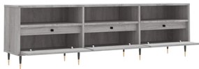 Móvel de TV 150x30x44,5 cm derivados de madeira cinzento sonoma