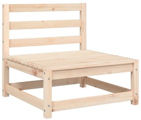 Sofá sem braços p/ jardim c/ almofadões madeira de pinho maciça