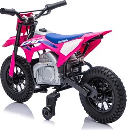 Mota eletrica bateria 12V para Crianças HONDA CFR450R Rosa