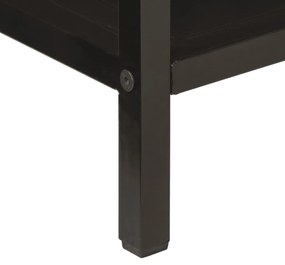 Armário consola 100x35x76cm madeira de mangueira maciça e ferro