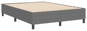 Cama Box vidaXL Cinza Claro 140x200 cm em Tecido Cotelê