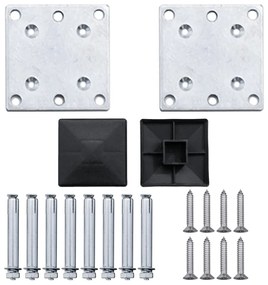 Painel de vedação para jardim 353x106 cm WPC cinzento