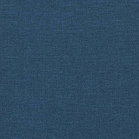 Estrutura cama c/ cabeceira sem colchão tecido 90x190 cm azul