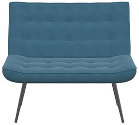 Banco 110x74x84 cm veludo azul