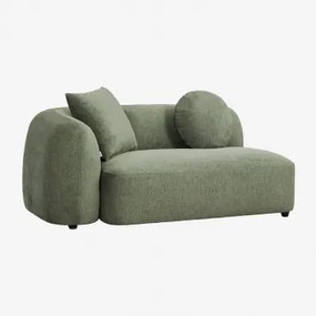 Módulo De Canto Esquerdo De 2 Lugares Para Sofá Modular Em Chenille Coco Chenille Verde Sálvia - Sklum