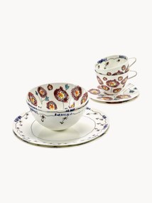 Serax x Marni, Breakfast Set Midnight Flowers, 2 People, Set of 6