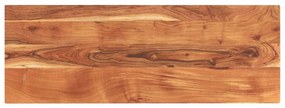 vidaXL Tampo de mesa retangular 140x60x3,8 cm madeira de acácia maciça