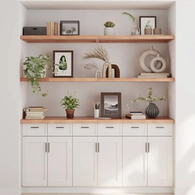 Prateleira de parede 180x60x(2-4) cm carvalho tratado castanho