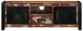Armário para TV 100x30x35 cm Madeira maciça recuperada