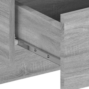 Mesas de cabeceira montagem na parede 2 pcs cinzento sonoma