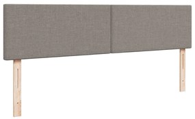 Estrutura de cama otomana com colchão tecido cinzento 160x200cm