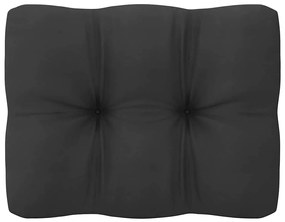 9pcs conjunto lounge de jardim c/ almofadões pinho maciço cinza