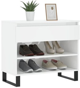 Sapateira 70x36x60 cm derivados de madeira branco brilhante