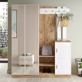 Hall Stand DD8 – Atlantic Pine White – 147,2x179,7x37,5 cm