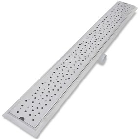 Dreno de chuveiro linear 2pcs bolhas 1030x140 mm aço inoxidável
