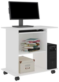 Secretária de computador derivados de madeira branco