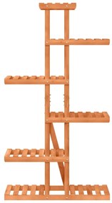 Suporte de plantas 75x25x140,5 cm madeira de abeto maciça