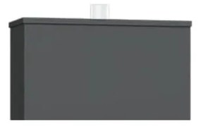 Mesa cabeceira 50x39x43,5cm derivados madeira carvalho castanho