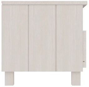 Móvel de TV HAMAR 106x40x40 cm pinho maciço branco