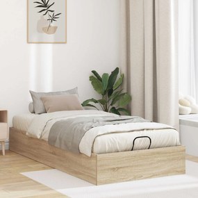 vidaXL Estrutura de Cama Ottoman Carvalho Sonoma 193 x 75,5 x 25 cm