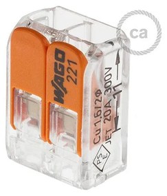 Conectores de emenda universais transparentes de 2 pólos