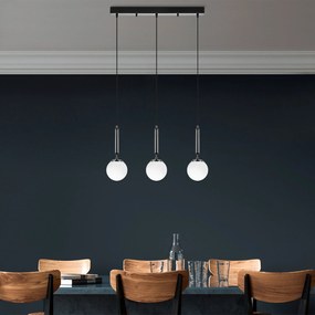 Candeeiro Suspenso King – Preto e Branco – 62 x 15 x 134 cm