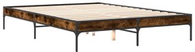Estrutura de cama 140x200 cm derivados madeira/metal