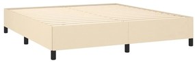 Cama com molas/colchão 180x200 cm tecido cor creme