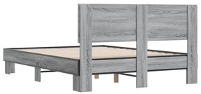Estrutura de cama 120x200 cm derivados madeira/metal