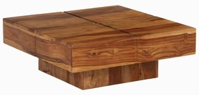 vidaXL Mesa de centro 80x80x30 cm madeira de acácia maciça
