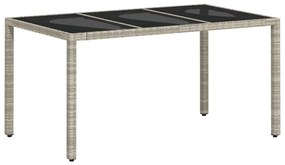 Conjunto de Jantar para Jardim 5 pcs Cinzento-claro