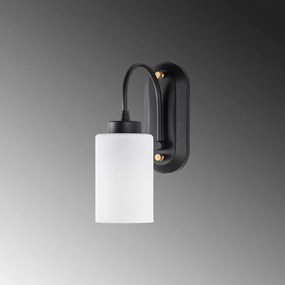 Aplique de Parede Hemikilo – Preto e Branco – 10 x 21 x 28 cm