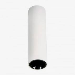 Aplique De Teto Led De Superfície Redondo Ø4 Cm Para Exterior Em Alumínio Luisiana Branco Cálido 2700k & Branco - Preto & 3 W & 19º - Sklum