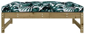 Apoio de pés para jardim 120x80 cm pinho impregnado