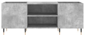 Armário p/ discos 121x38x48 cm derivados madeira cinza-cimento
