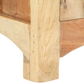 Mesa de cabeceira 40x30x50 cm madeira recuperada maciça