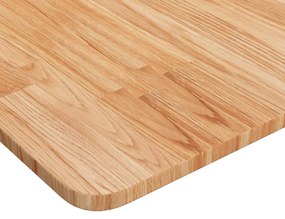 Tampo mesa quadrado 70x70x1,5cm carvalho tratado castanho-claro